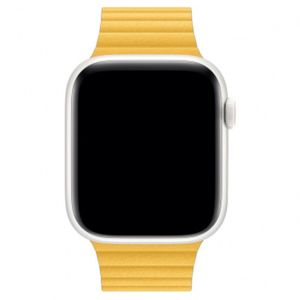 Apple Leather Loop M Apple Watch Series 1-9 / SE / Ultra (2) - 42/44/45/49 mm - Geel