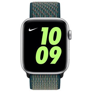 Apple Nike Sport Loop Band Apple Watch Series 1-8 / SE / Ultra - 42/44/45/49 mm - Hyper Crimson / Neptune Green