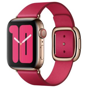 Apple Leather Band Buckle M Apple Watch Series 1-8 / SE - 38/40/41 mm - Raspberry