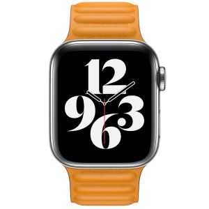 Apple Leather Link M/L Apple Watch Series 1-8 / SE - 38/40/41 mm - California Poppy