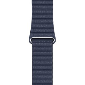 Apple Leather Loop Apple Watch Series 1-9 / SE / Ultra (2) - 42/44/45/49 mm - Maat L- Diver Blue