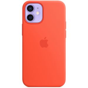 Apple Silicone Backcover MagSafe iPhone 12 Mini - Electric Orange