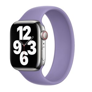 Apple Solobandje Apple Watch Series 1-9 / SE / Ultra (2) - 42/44/45/49 mm - Maat 10 - English Lavender