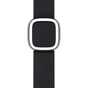 Apple Leather Band Modern Buckle Apple Watch Series 1-9 / SE - 38/40/41 mm - Maat M - Midnight