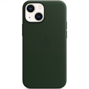 Apple Leather Backcover MagSafe iPhone 13 Mini - Sequoia Green