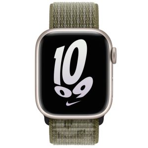 Apple Nike Sport Loop Band Apple Watch Series 1-9 / SE - 38/40/41 mm - Sequoia / Pure Platinum