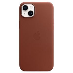 Apple Leather Backcover MagSafe iPhone 14 Plus - Umber