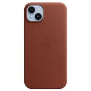 Apple Leather Backcover MagSafe iPhone 14 Plus - Umber