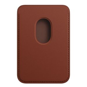 Apple Leather Wallet MagSafe (Apple Wallet 2nd generation) - Met ingebouwde AirTag functie - Umber