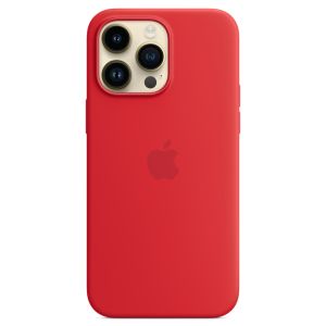 Apple Silicone Backcover MagSafe iPhone 14 Pro Max - Rood