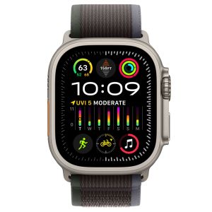 Apple Trail Loop Band Apple Watch Series 1-9 / SE / Ultra (2) - 44/45/49 mm - Maat S/M - Blauw / Zwart