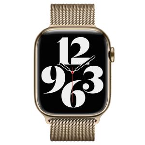 Apple Milanese Loop Band Apple Watch Series 1-9 / SE / Ultra (2) - 42/44/45/49 mm - Gold