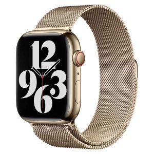 Apple Milanese Loop Band Apple Watch Series 1-9 / SE / Ultra (2) - 42/44/45/49 mm - Gold