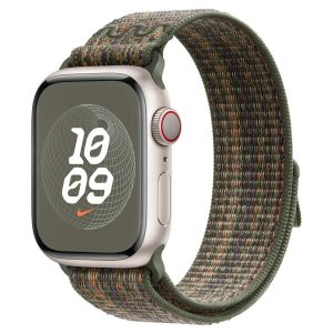 Apple Nike Sport Loop Band Apple Watch Series 1-9 / SE - 38/40/41 mm - Sequoia/Orange