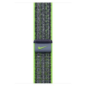 Apple Nike Sport Loop Band Apple Watch Series 1-9 / SE / Ultra (2) - 42/44/45/49 mm - Bright Green/Blue