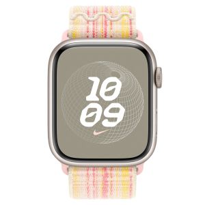Apple Nike Sport Loop Band Apple Watch Series 1-9 / SE / Ultra (2) - 42/44/45/49 mm - Starlight/Pink