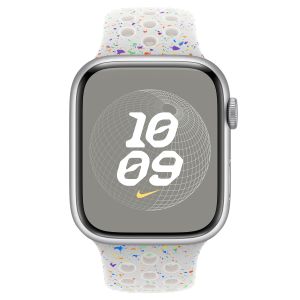 Apple Nike Sport Band Apple Watch Series 1-9 / SE / Ultra (2) - 42/44/45/49 mm - Maat S/M - Pure Platinum