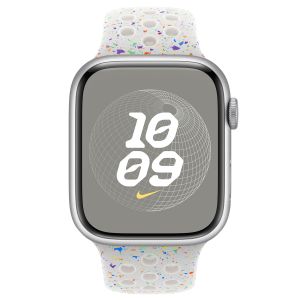 Apple Nike Sport Band Apple Watch Series 1-9 / SE / Ultra (2) - 42/44/45/49 mm - Maat M/L - Pure Platinum