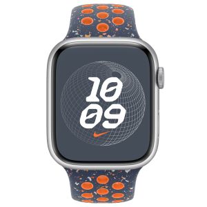 Apple Nike Sport Band Apple Watch Series 1-9 / SE / Ultra (2) - 42/44/45/49 mm - Maat S/M - Blue Flame