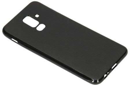 Carbon Softcase Backcover Samsung Galaxy A6 Plus (2018)
