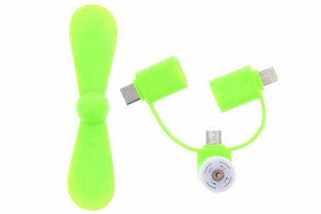 Ventilator voor smartphones USB-C, Micro-USB & Lightning