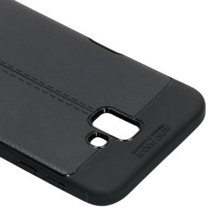 Lederen Backcover met stiksel Samsung Galaxy J6 Plus