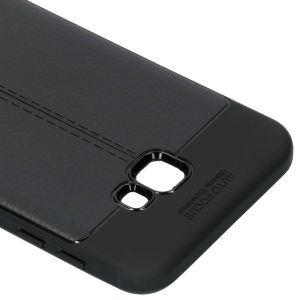 Lederen Backcover met stiksel Samsung Galaxy J4 Plus