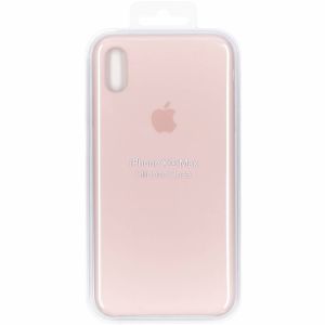 Apple Silicone Backcover iPhone Xs Max - Pink Sand