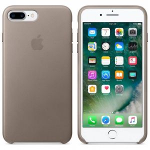 Apple Leather Backcover iPhone 8 Plus / 7 Plus - Taupe