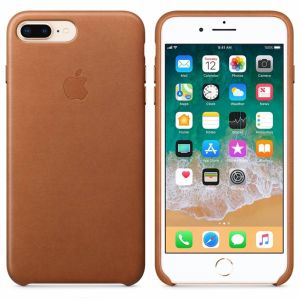 Apple Leather Backcover iPhone 8 Plus / 7 Plus - Saddle Brown