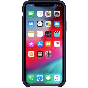 Apple Silicone Backcover iPhone Xs / X - Midnight Blue