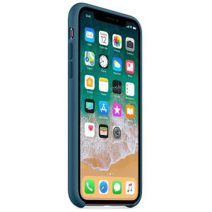 Apple Silicone Backcover iPhone X - Cosmos Blue