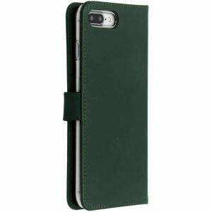 Selencia Echt Lederen Bookcase iPhone 8 Plus / 7 Plus - Groen