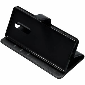 Basic Litchi Bookcase Sony Xperia 1 - Zwart