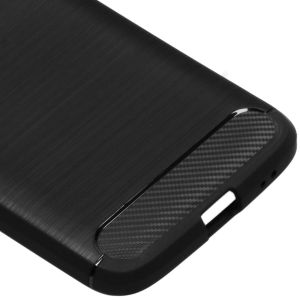 Brushed Backcover Motorola Moto G7 Play - Zwart