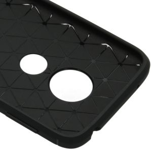 Brushed Backcover Motorola Moto G7 Play - Zwart