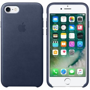Apple Leather Backcover iPhone SE (2022 / 2020) / 8 / 7 - Midnight Blue