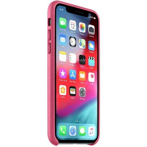 Apple Leather Backcover iPhone X - Pink Fuchsia