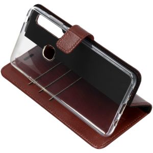 Valenta Leather Bookcase Samsung Galaxy A9 (2018) - Bruin