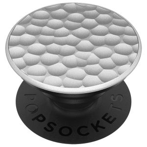 PopSockets Luxe PopGrip - Hammered Metal Silver