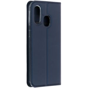 Dux Ducis Slim Softcase Bookcase Samsung Galaxy A40 - Donkerblauw