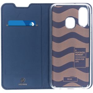 Dux Ducis Slim Softcase Bookcase Samsung Galaxy A40 - Donkerblauw