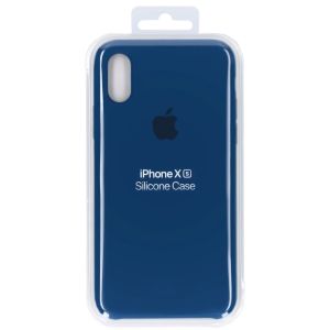 Apple Silicone Backcover iPhone Xs / X - Blue Horizon