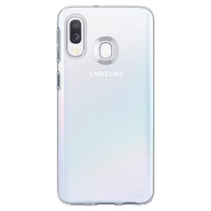 Spigen Liquid Crystal Backcover Samsung Galaxy A40 - Transparant