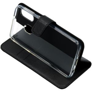 Valenta Leather Bookcase Samsung Galaxy A40 - Zwart