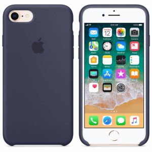 Apple Silicone Backcover iPhone SE (2022 / 2020) / 8 / 7 - Midnight Blue