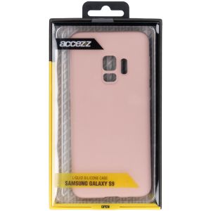 Accezz Liquid Silicone Backcover Samsung Galaxy S9 - Roze