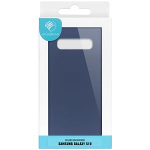 iMoshion Color Backcover Samsung Galaxy S10 - Donkerblauw