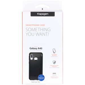 Spigen Rugged Armor Backcover Samsung Galaxy A40 - Zwart