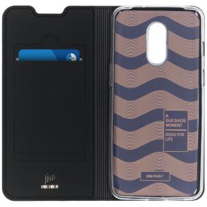 Dux Ducis Slim Softcase Bookcase OnePlus 7 - Zwart